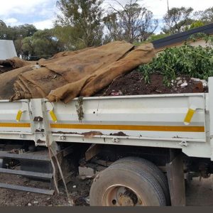 rubble removal truck